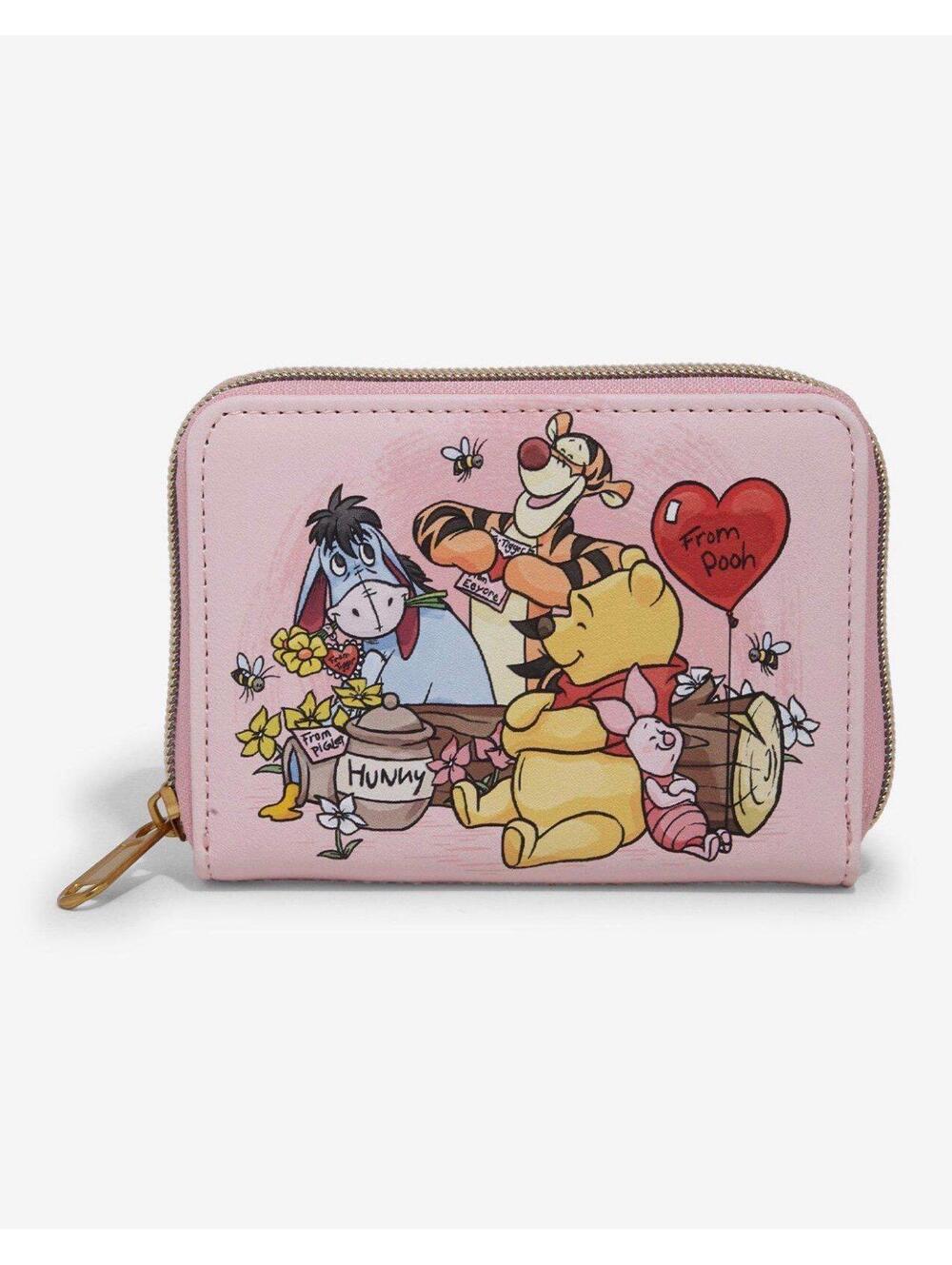 Loungefly Disney Winnie The Pooh Valentine's Day Mini Zipper Wallet NWT